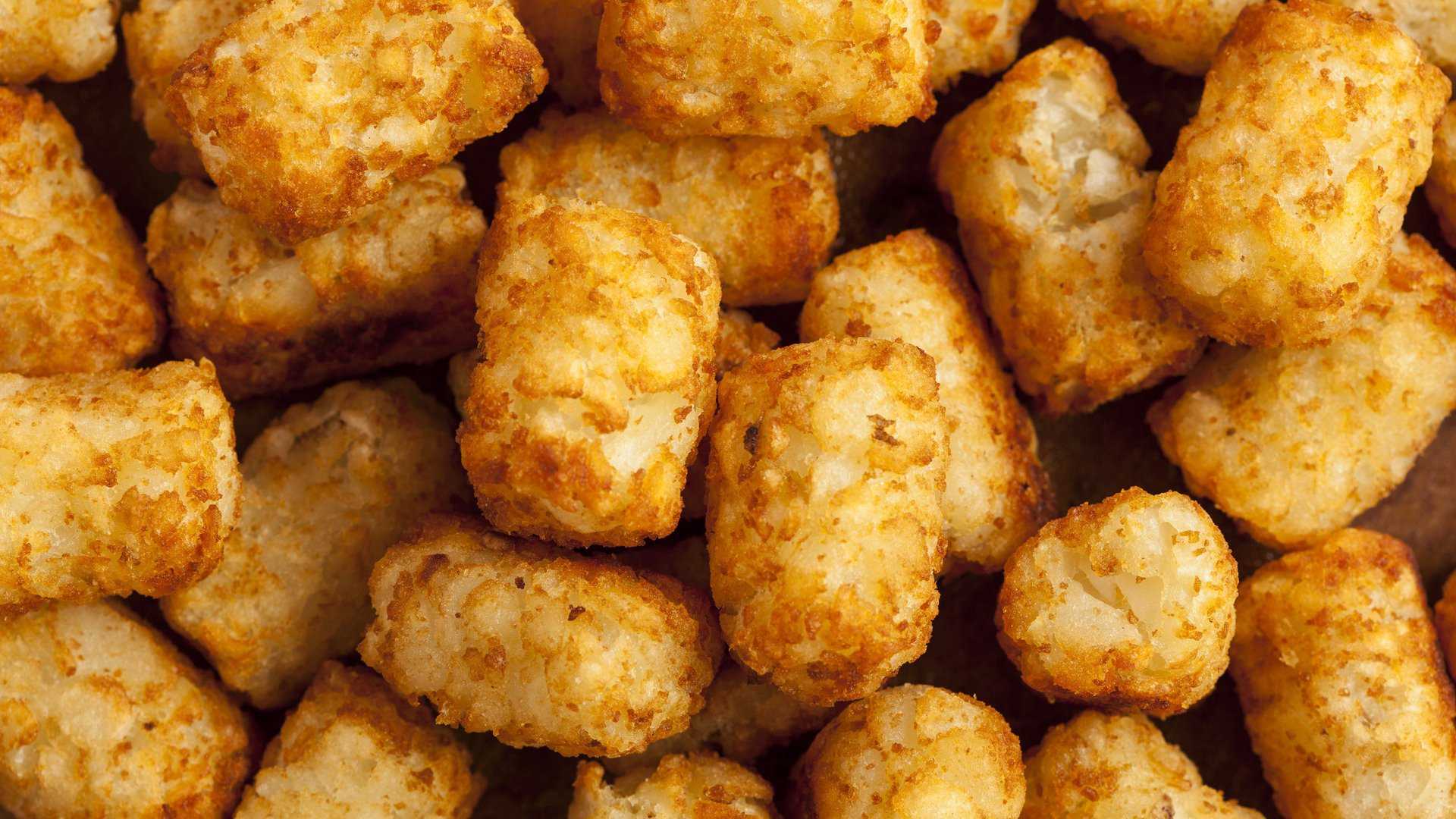 Warm, crispy potato tots.